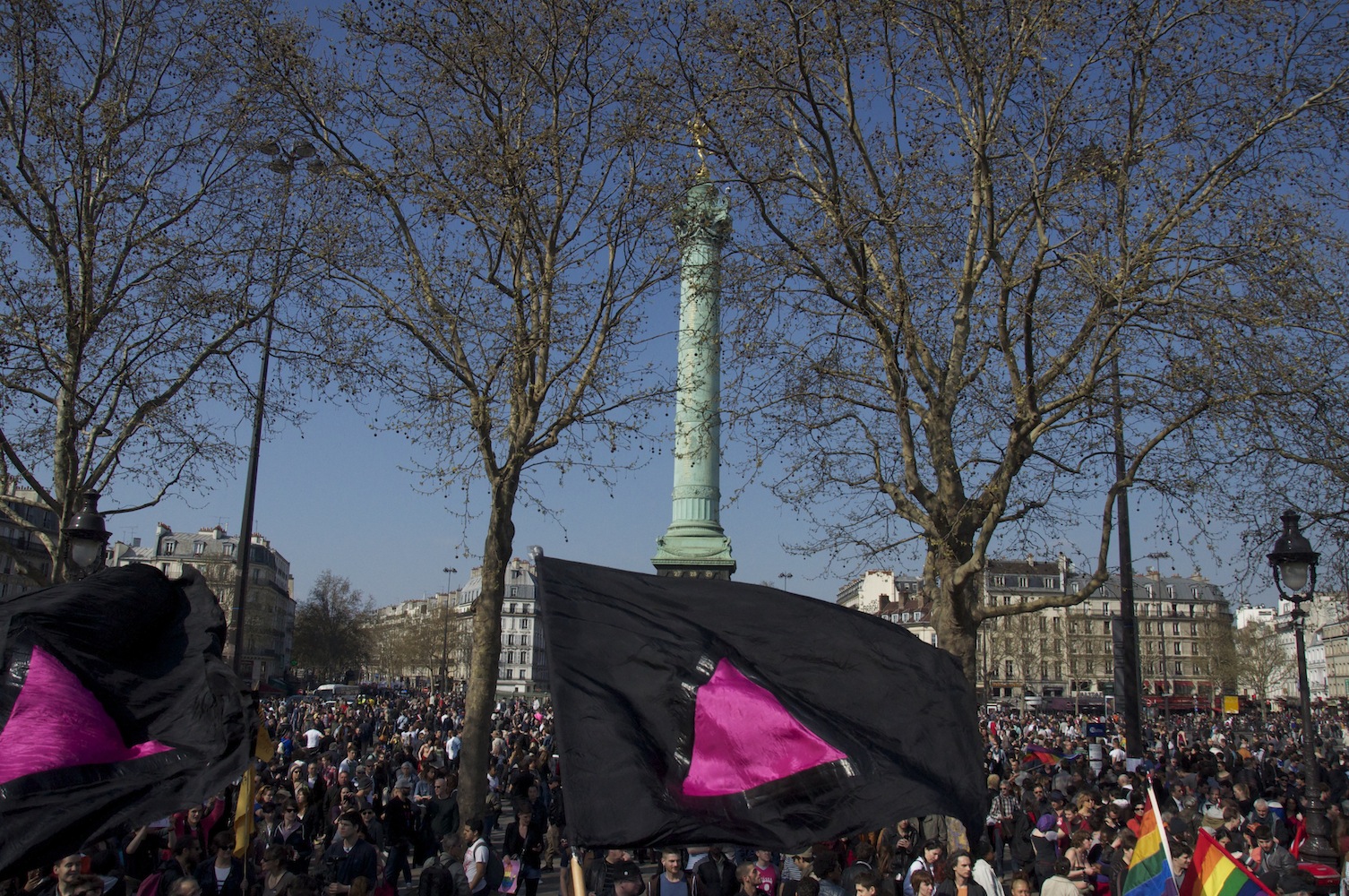 Rassemblement d'Act Up-Paris le 21 avril 2013